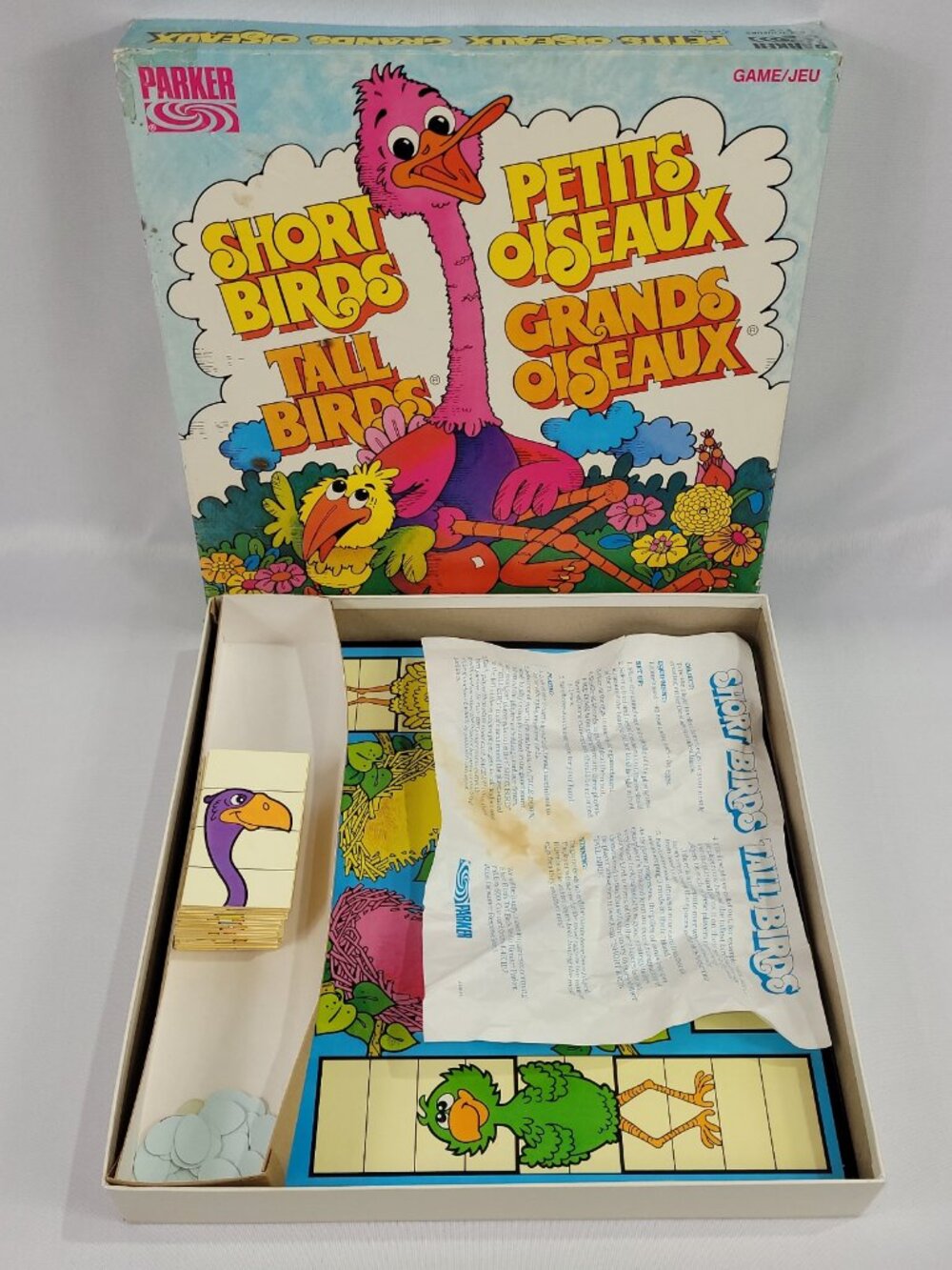 Short Birds Tall Birds Vintage 1988 Game by Parker Brothers